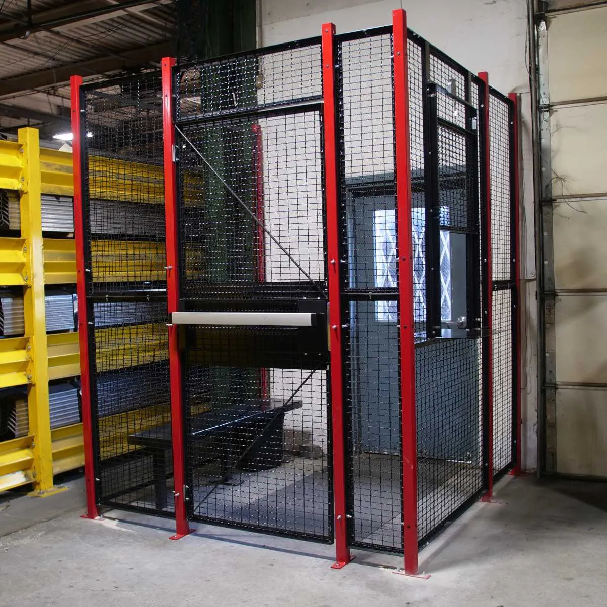WireCrafters wire partition system used for industrial safety and secure storage, supplied by Northwest Automation Products
